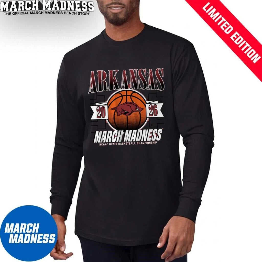 Official Arkansas Razorbacks MBB 2026 March Madness Shirt