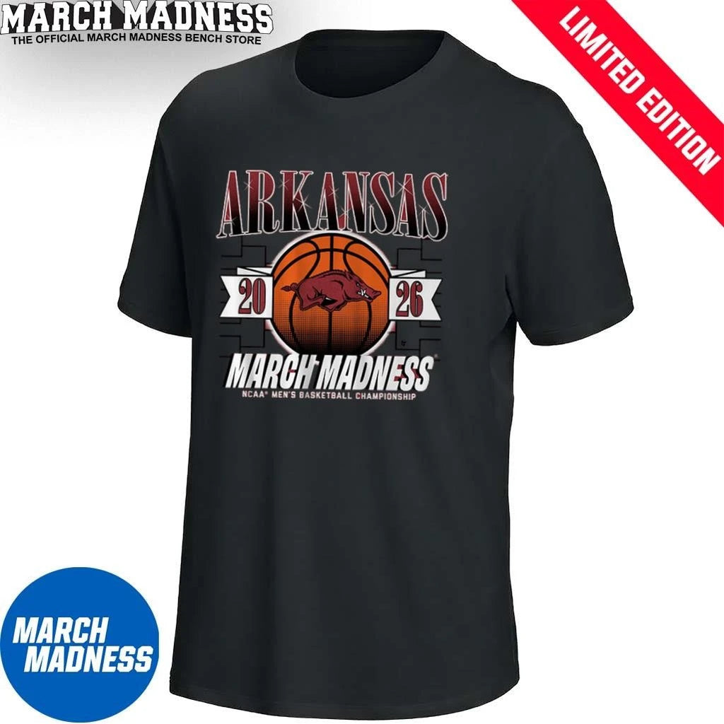 Official Arkansas Razorbacks MBB 2026 March Madness Shirt