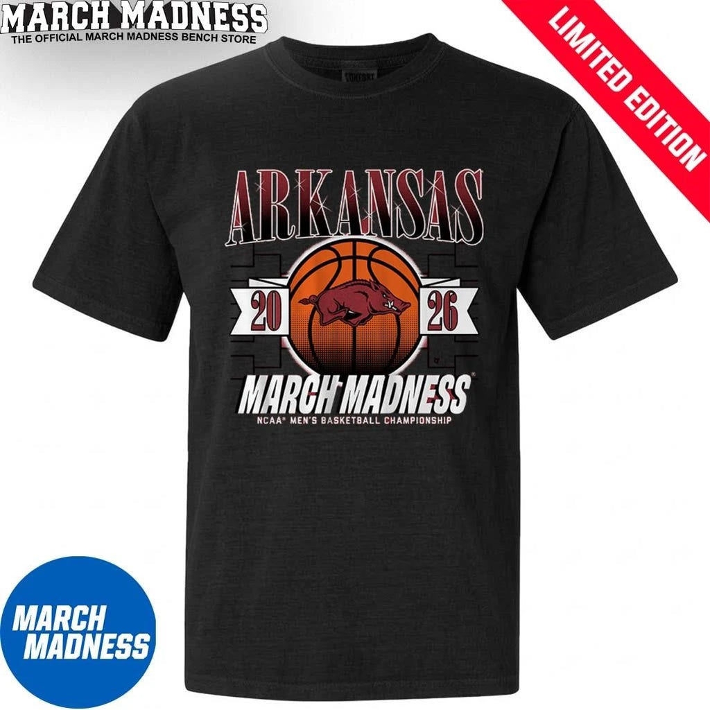 Official Arkansas Razorbacks MBB 2026 March Madness Shirt