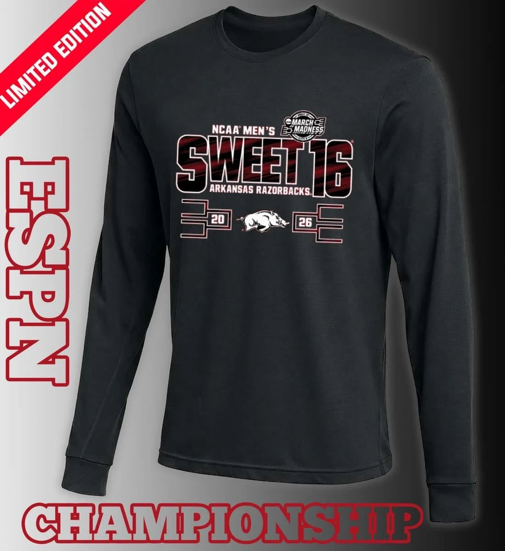 Official Arkansas Razorbacks Men’s Basketball Sweet 16 T-Shirt