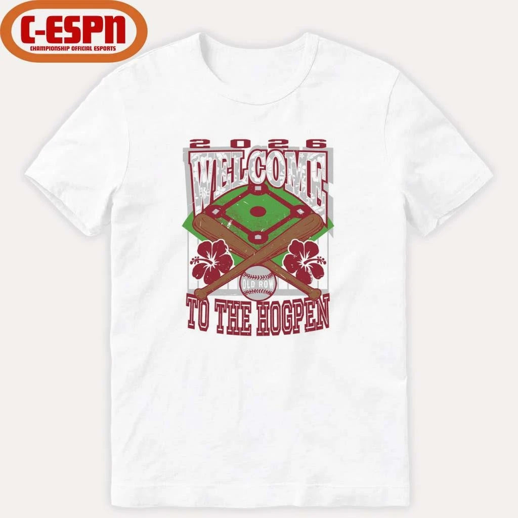 Official Arkansas Razorbacks Welcome To The Hogpen Baseball Shirt