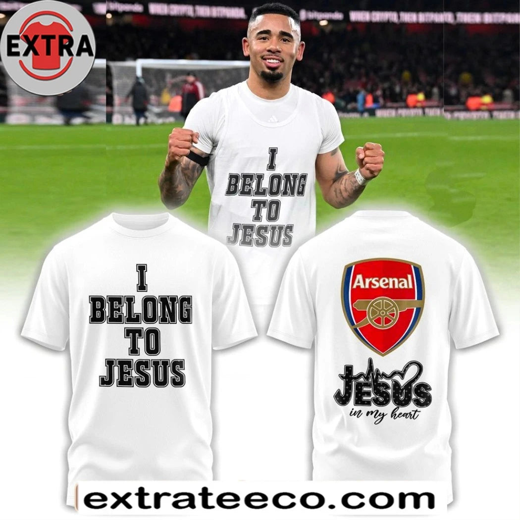Official Arsenal I Belong To Jesus In My Heart Logo T-Shirt, Hoodie