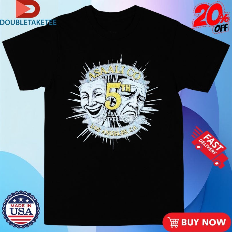 Official Asaali 5th Anniversary Los Angeles Ca Masks Shirts
