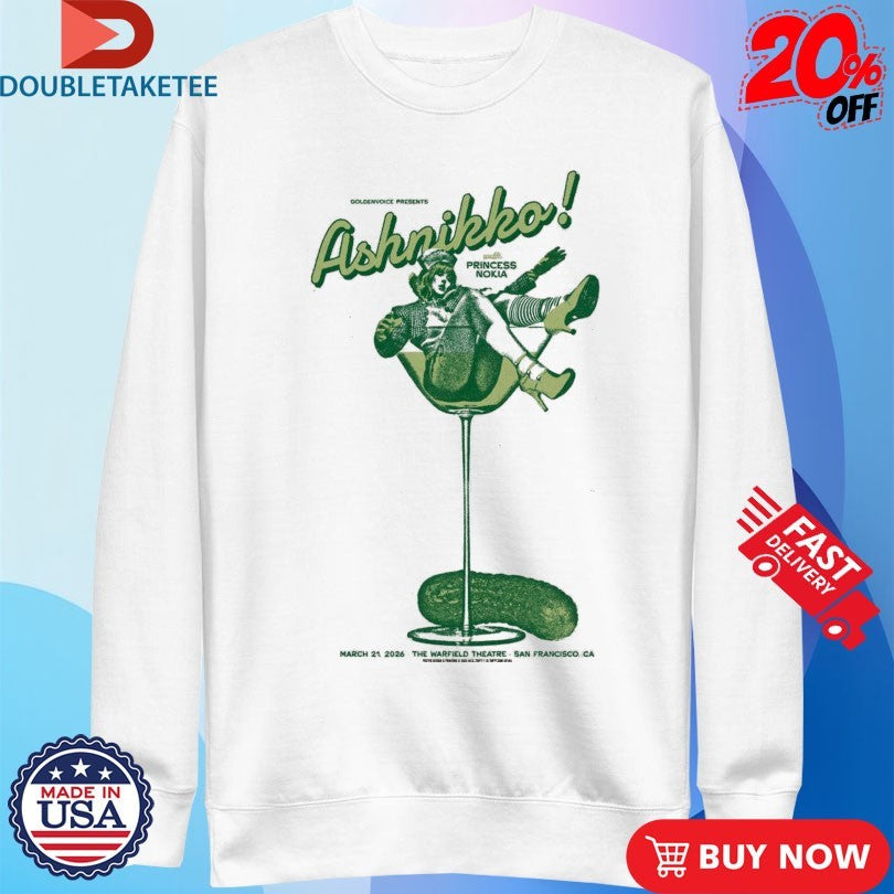 Official Ashnikko Mar 21 2026 San Francisco CA Shirts