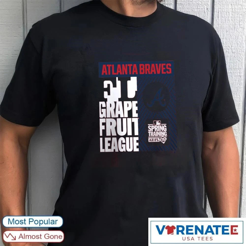 Official Atlanta Braves 2026 Grapefruit League Spring Training True Icon T-Shirt
