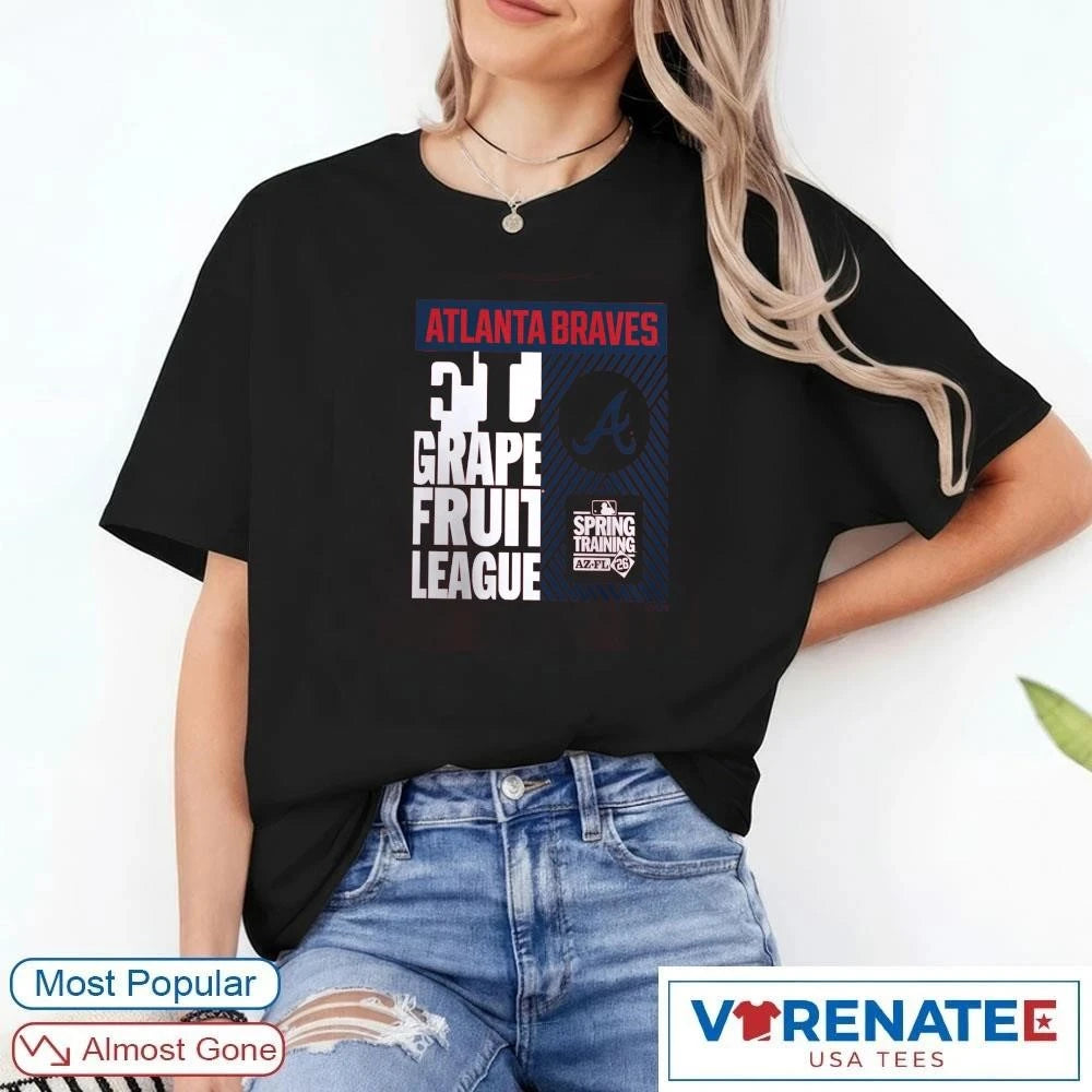 Official Atlanta Braves 2026 Grapefruit League Spring Training True Icon T-Shirt