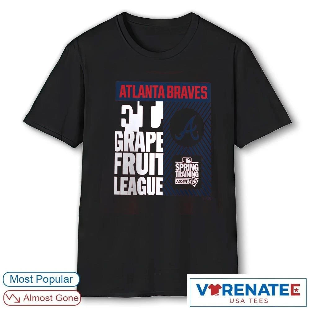 Official Atlanta Braves 2026 Grapefruit League Spring Training True Icon T-Shirt