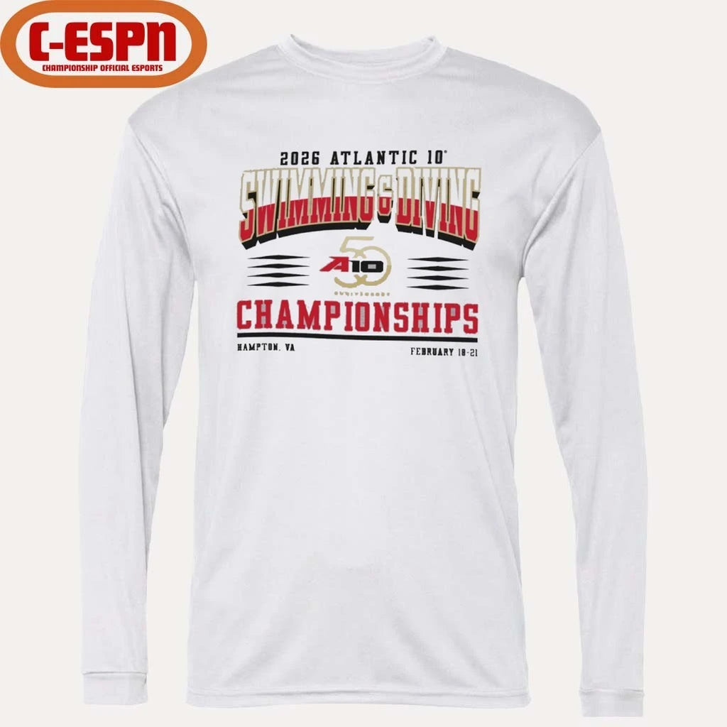 Official Atlantic 10 Swimming &amp; Diving Championships 2026 Shirt