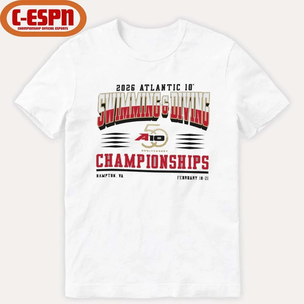 Official Atlantic 10 Swimming &amp; Diving Championships 2026 Shirt