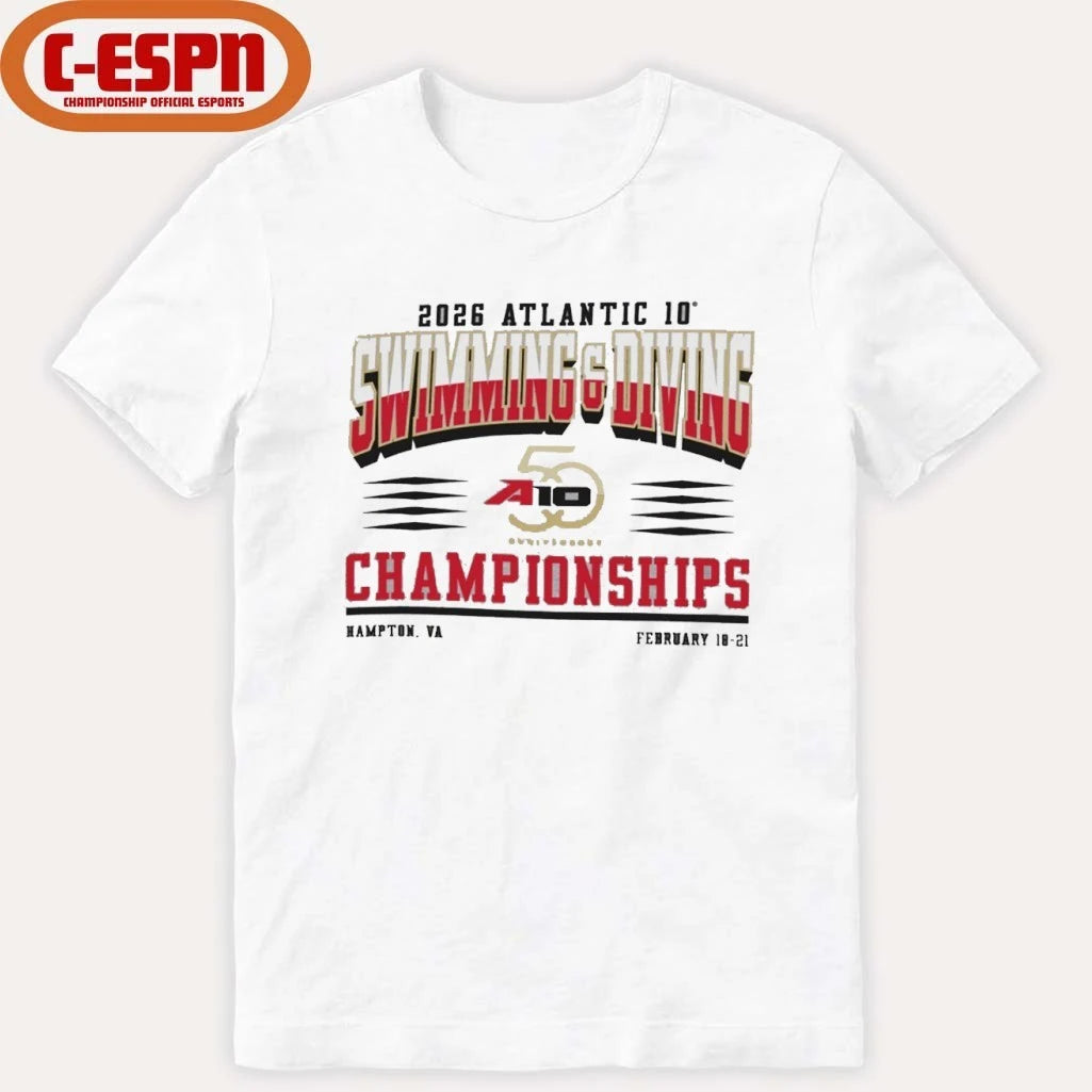Official Atlantic 10 Swimming &amp; Diving Championships 2026 Shirt