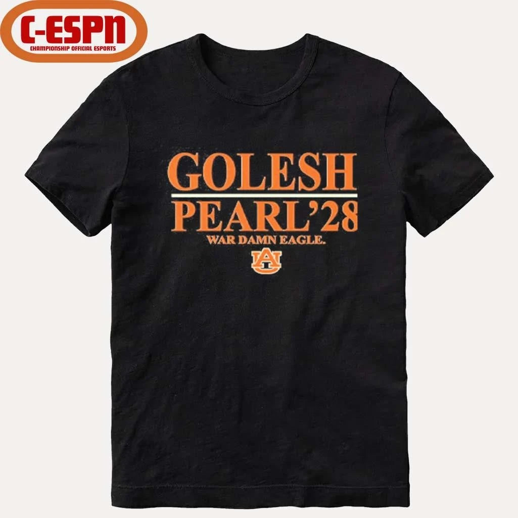 Official Auburn Tigers Golesh Pearl ’28 War Damn Eagle Shirt