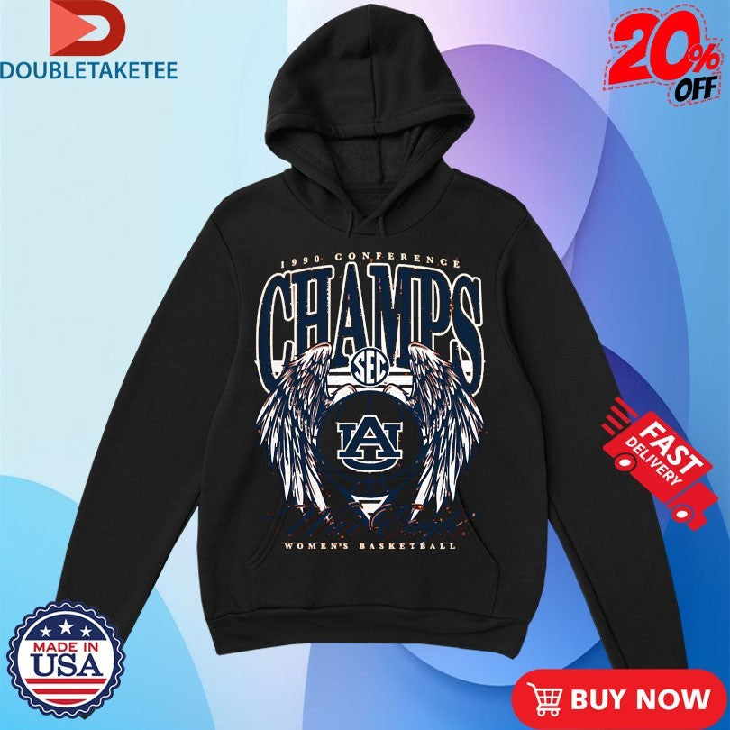 Official Auburn Women’s Basketball 1990 SEC Champs War Eagle Wings Shirts