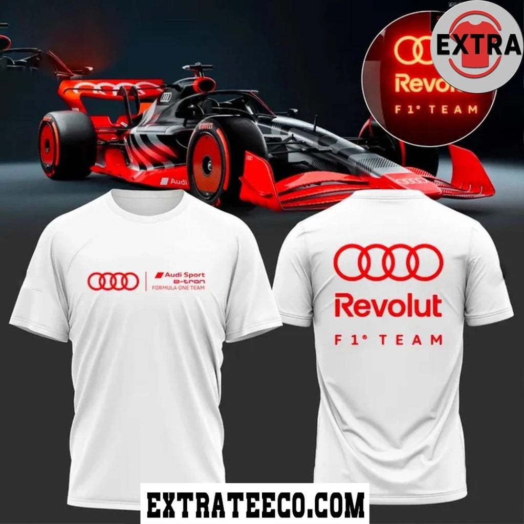 Official Audi Sport F1 Team Revolut 2026 Logo Shirt