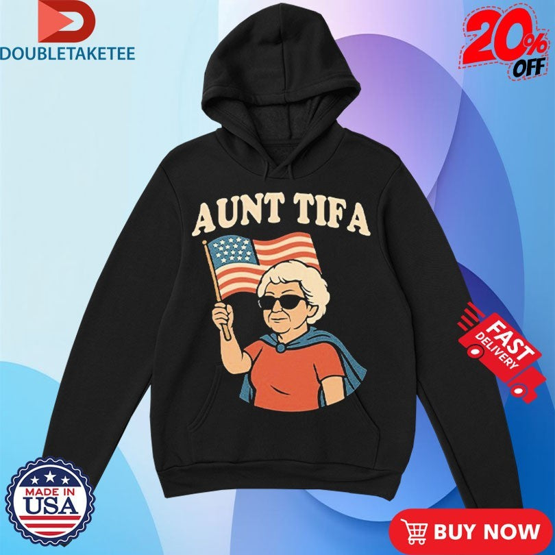 Official Aunt Tifa American Flag Shirts