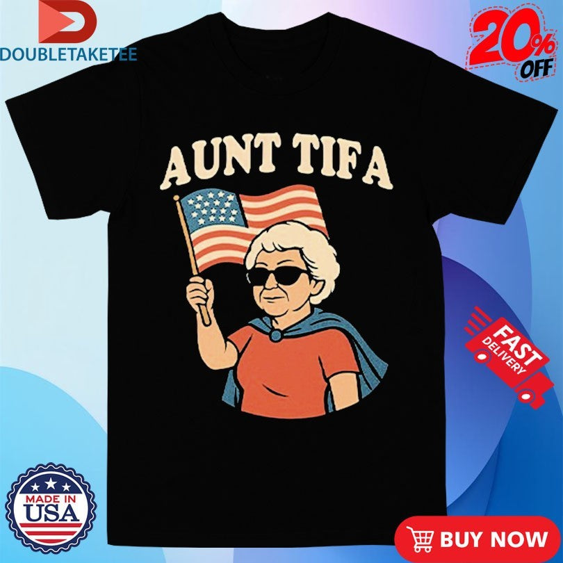 Official Aunt Tifa American Flag Shirts