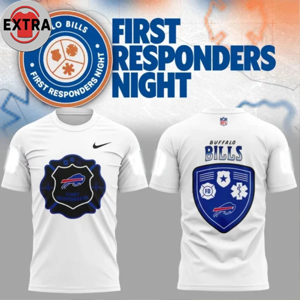 Official B Bills First Responders Night T-Shirt