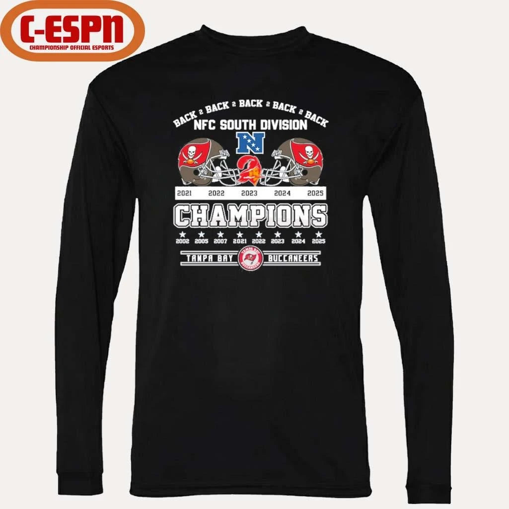 Official B2B2B2B2B NFC South Champions Tampa Bay Buccaneers Shirt