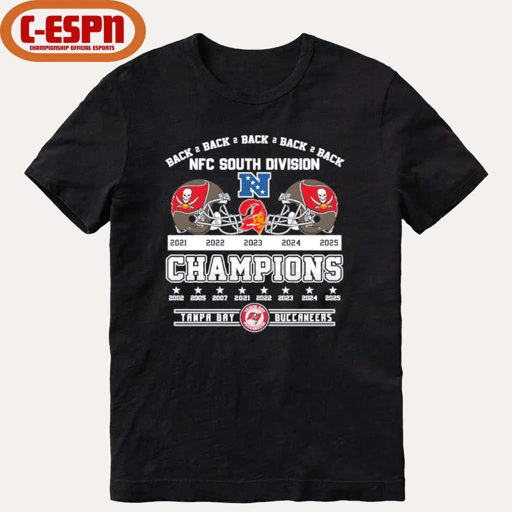 Official B2B2B2B2B NFC South Champions Tampa Bay Buccaneers Shirt