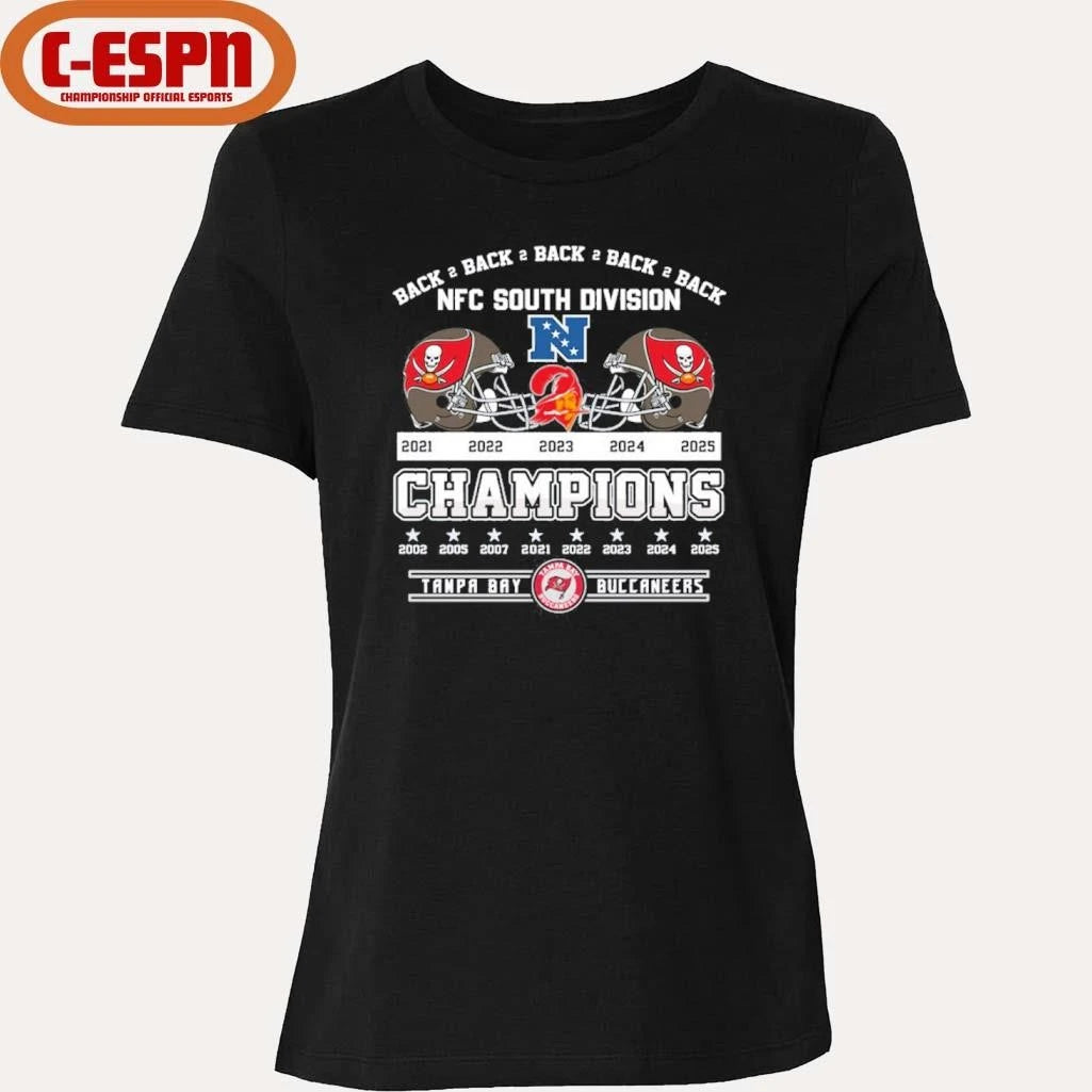 Official B2B2B2B2B NFC South Champions Tampa Bay Buccaneers Shirt