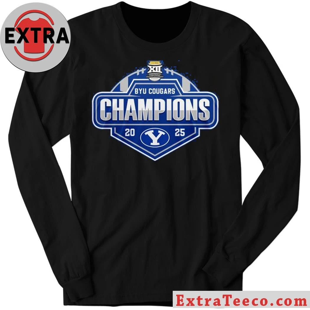 Official BYU Cougars Champions Big 12 Conference 2025 Shirt
