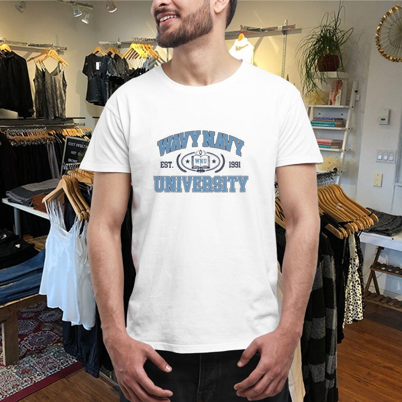 Official BabyFace Ray Wavy Navy University Est 1991 Academic Shirts