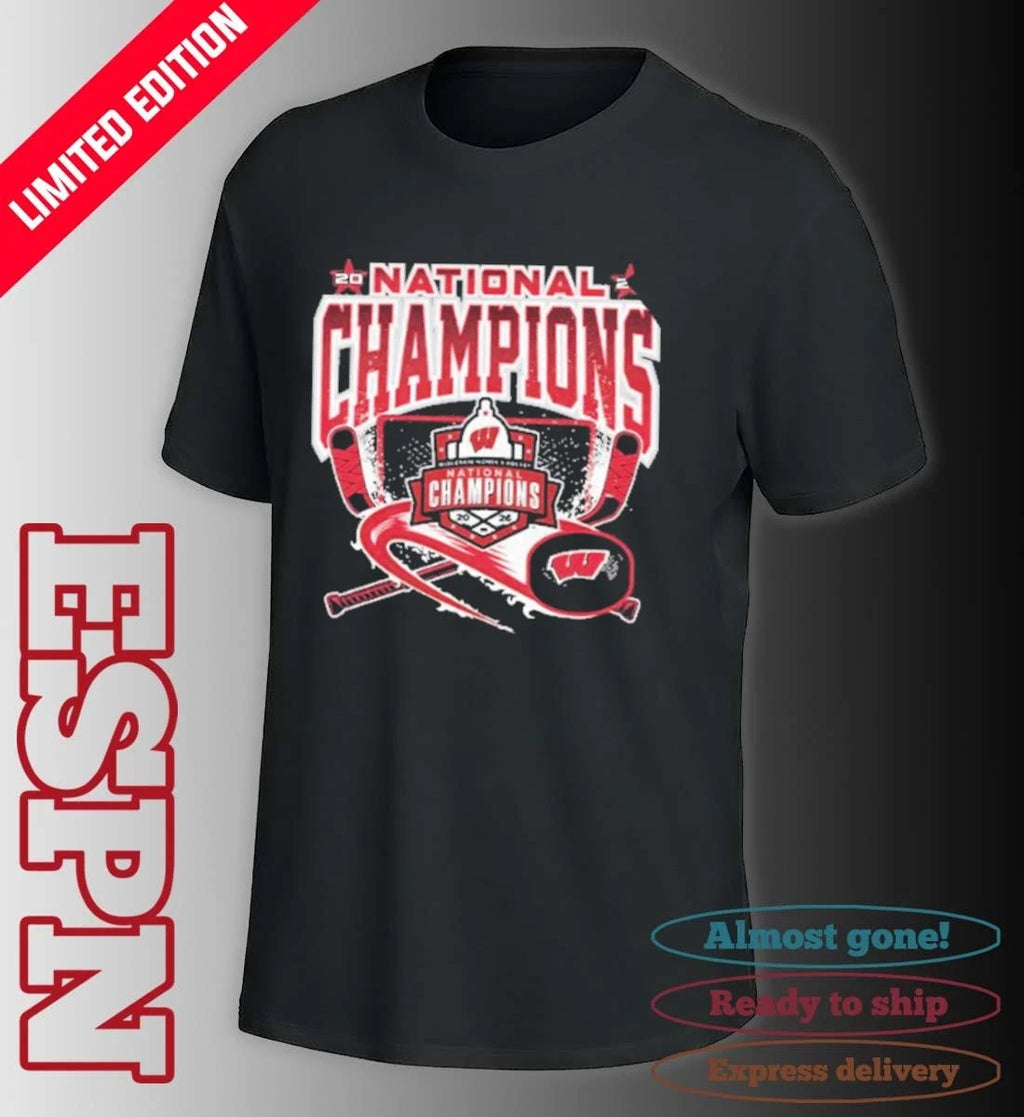 Official Back-to-back Natty Champs Wisconsin Women’s Hockey Shirt