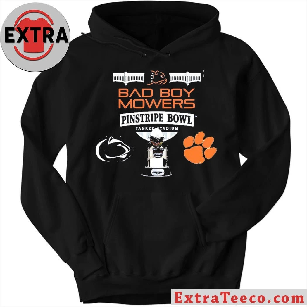 Official Bad Boy Mowers Pinstripe Bowl Penn State Nittany Lions Versus Clemson Tigers Bowl Season College Football 2025 2026 Logo Shirt