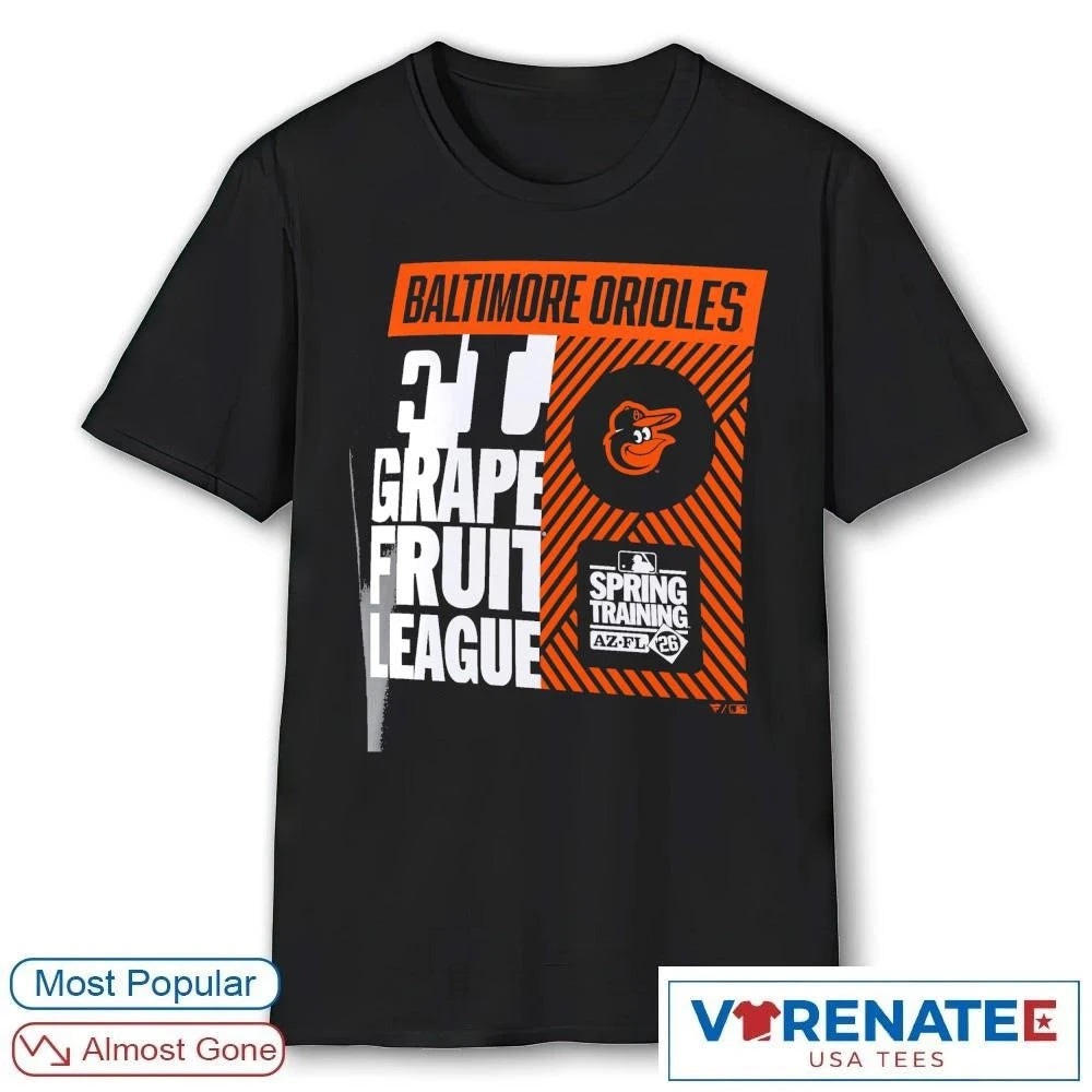 Official Baltimore Orioles 2026 Grapefruit League Spring Training True Icon T-Shirt