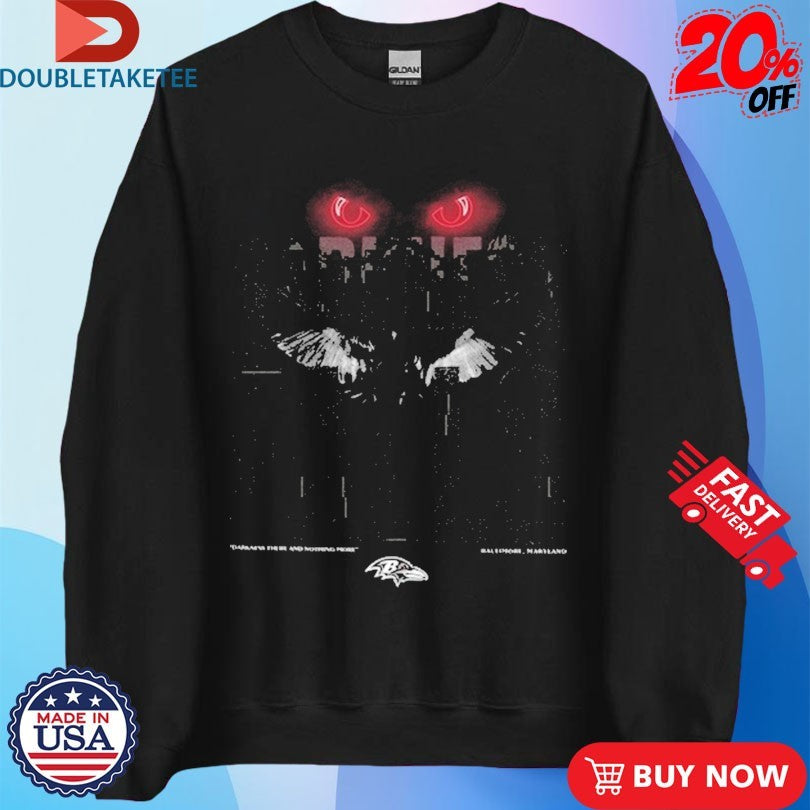 Official Baltimore Ravens Darkness Falls Eyes Shirts