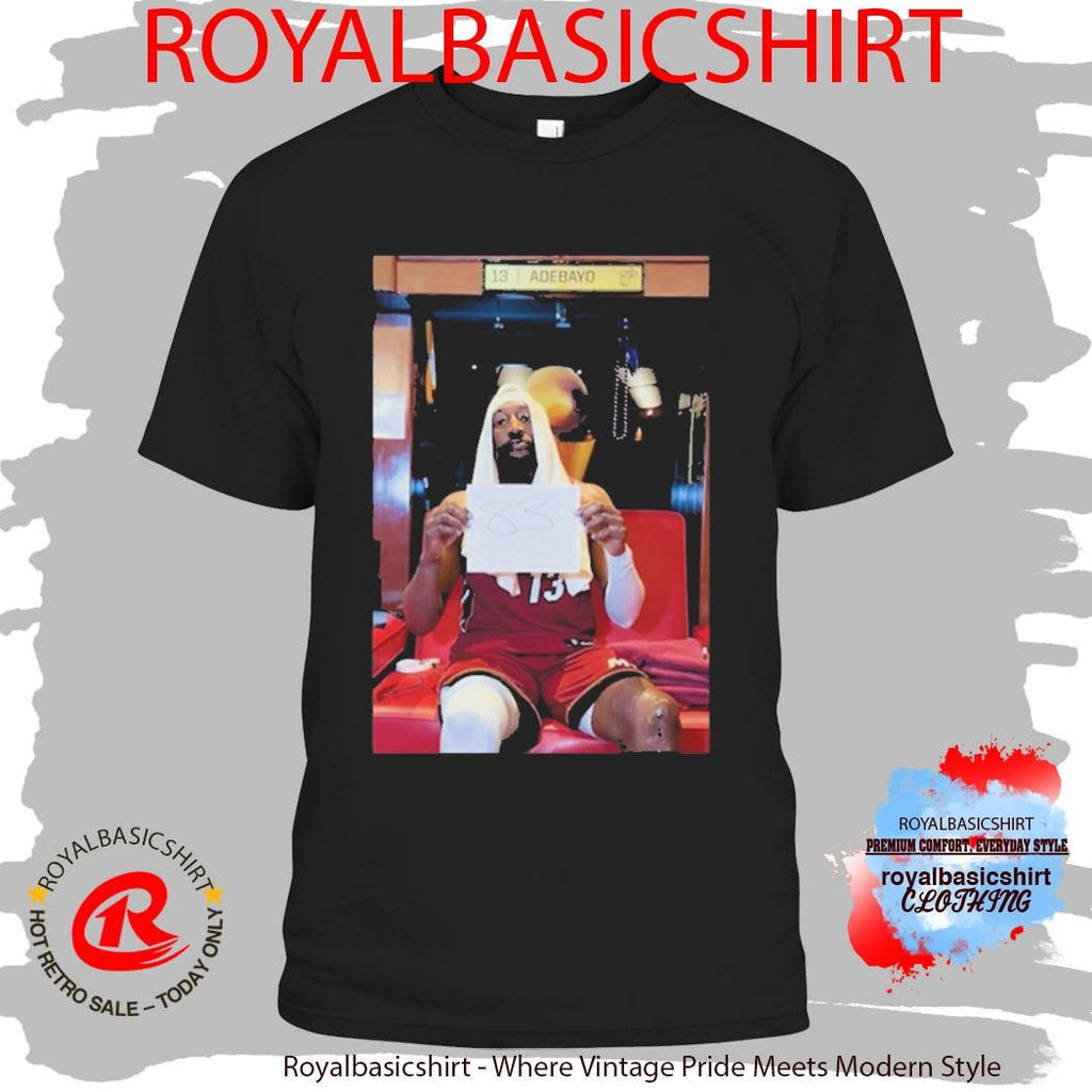 Official Bam Adebayo 500 Level Miami HEAT 83 Points Moments Shirt