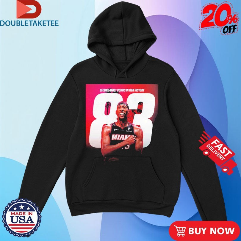 Official Bam Adebayo Miami Heat NBA Second Most Points In NBA History Passes Kobe Shirts