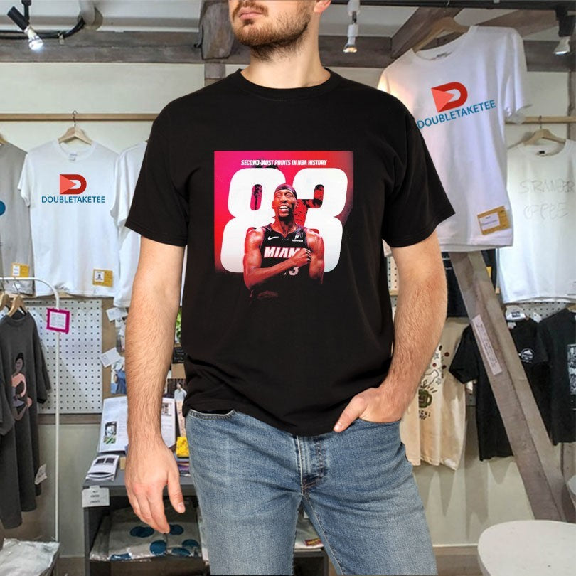 Official Bam Adebayo Miami Heat NBA Second Most Points In NBA History Passes Kobe Shirts