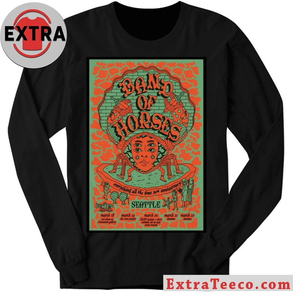 Official Band Of Horses Seattle WA 3-18 3-22-2026 Poster T-Shirt
