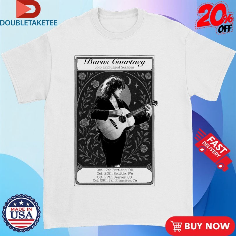 Official Barns Courtney Solo Unplugged Sessions 2025 Oct Tour Guitar Shirts