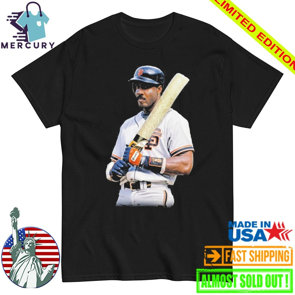 Barry Bonds Wielding A Cannabis Joint Bat Shirt