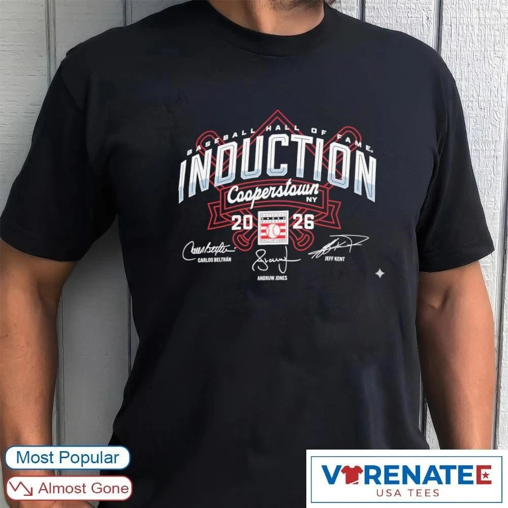 Official Baseball Hall of Fame 2026 Induction Cooperstown Performance Signatures T-Shirt For Fans