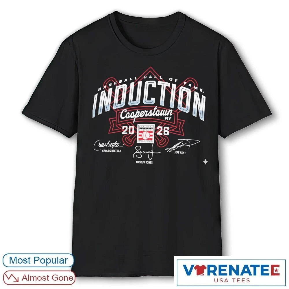 Official Baseball Hall of Fame 2026 Induction Cooperstown Performance Signatures T-Shirt For Fans