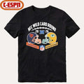 Official Bears Vs Packers NFC Wild Card Round Helmet Matchup T-Shirt