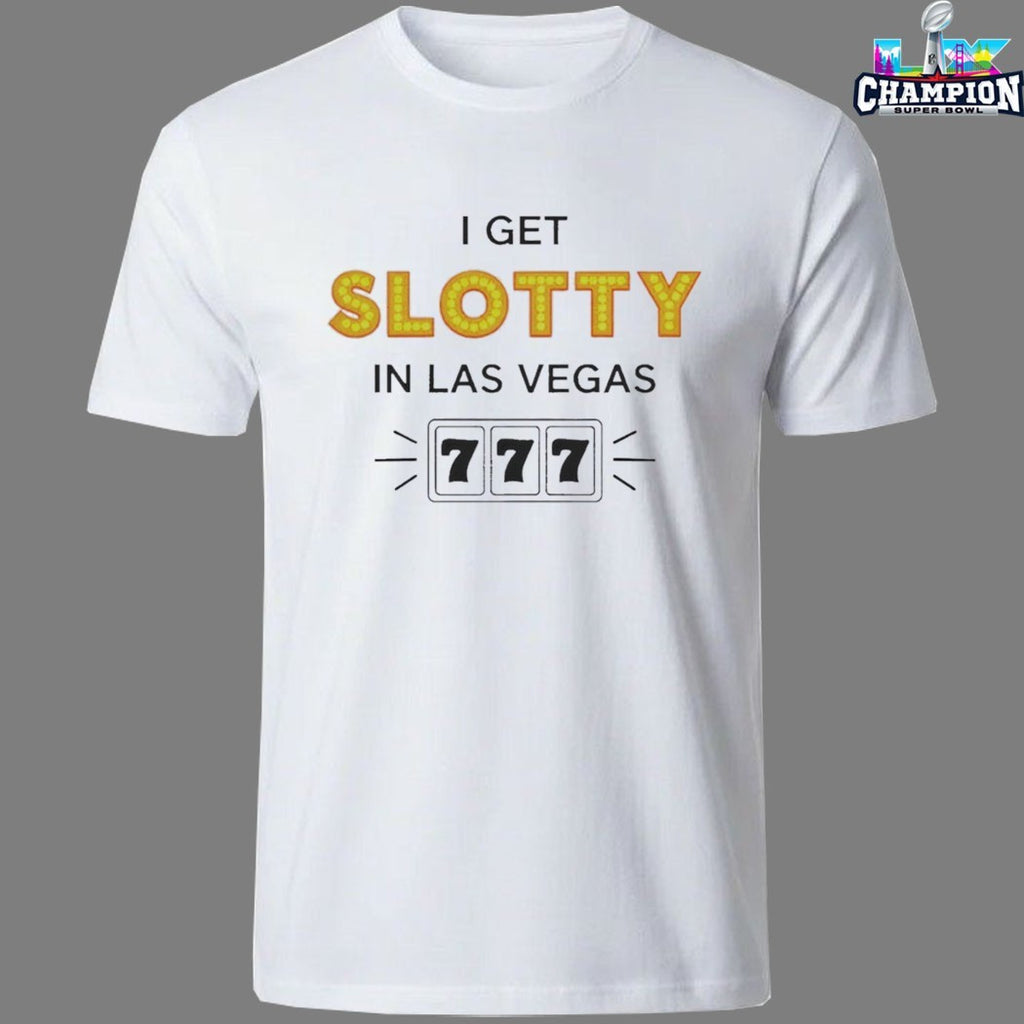 Official Beautiful Wedding America I Get Slotty In Las Vegas T-Shirts