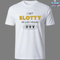 Official Beautiful Wedding America I Get Slotty In Las Vegas T-Shirts