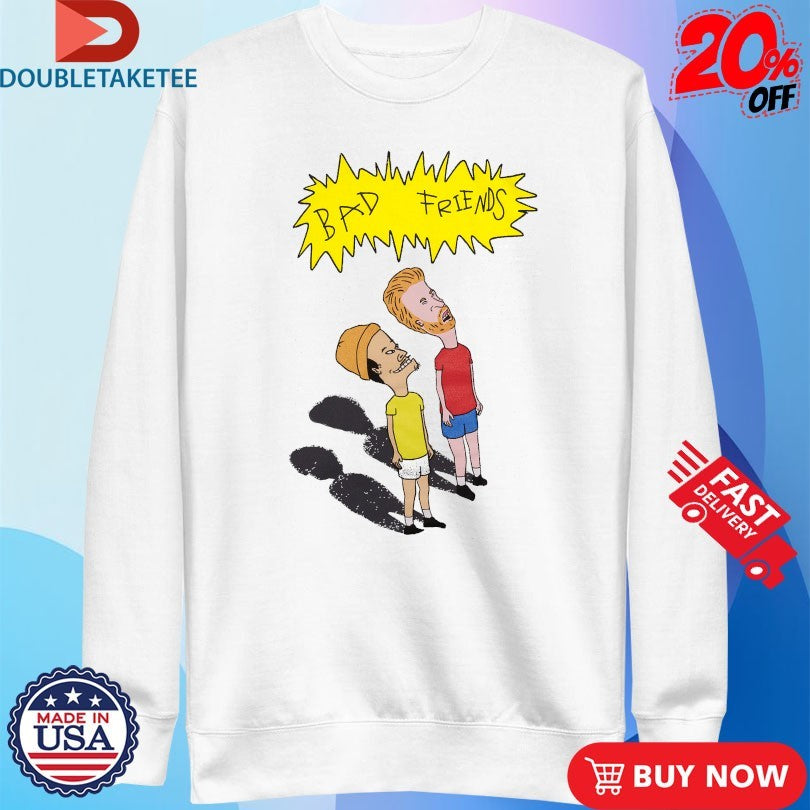 Official Beavis And Butt-Head Bad Friends Bobby &amp; Andrew Shirts