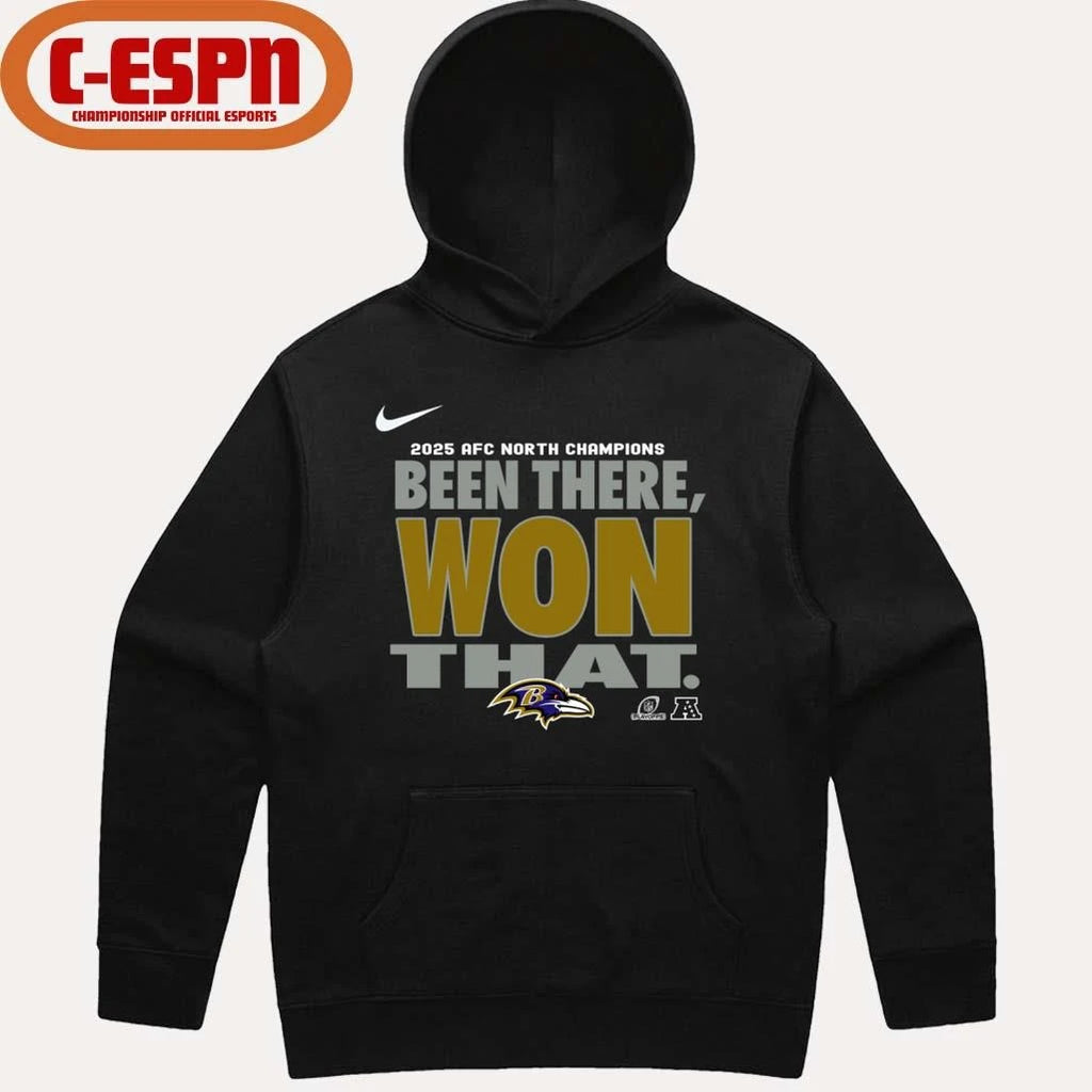 Official Been There, Won That Baltimore Ravens AFC North Division Champions T-Shirt