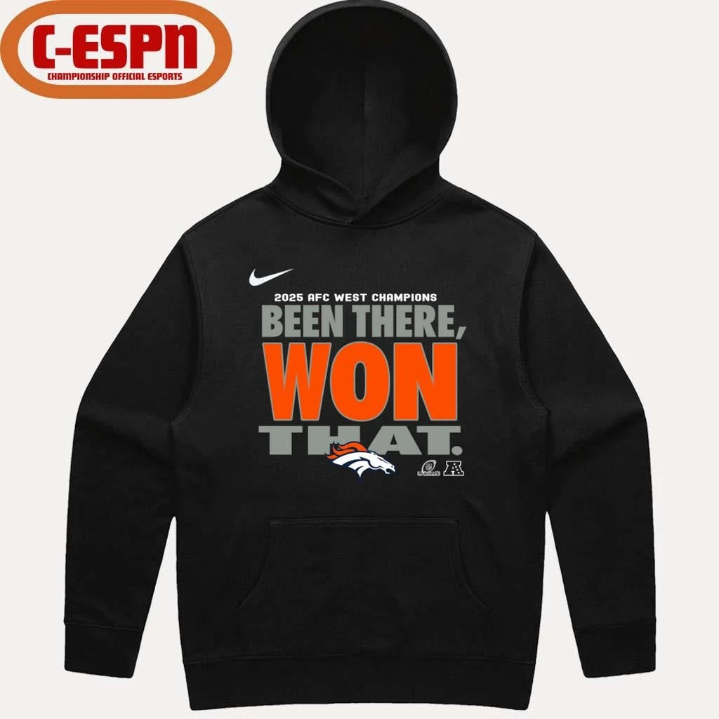 Official Been There, Won That Broncos AFC West Division Champions Shirt