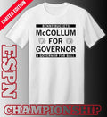 Official Benny Buckets McCollum For Governor Shirt
