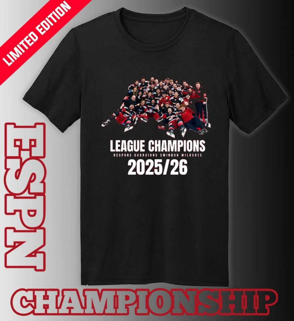 Official Bespoke Guardians Swindon Wildcats League Champions 2026 Shirt