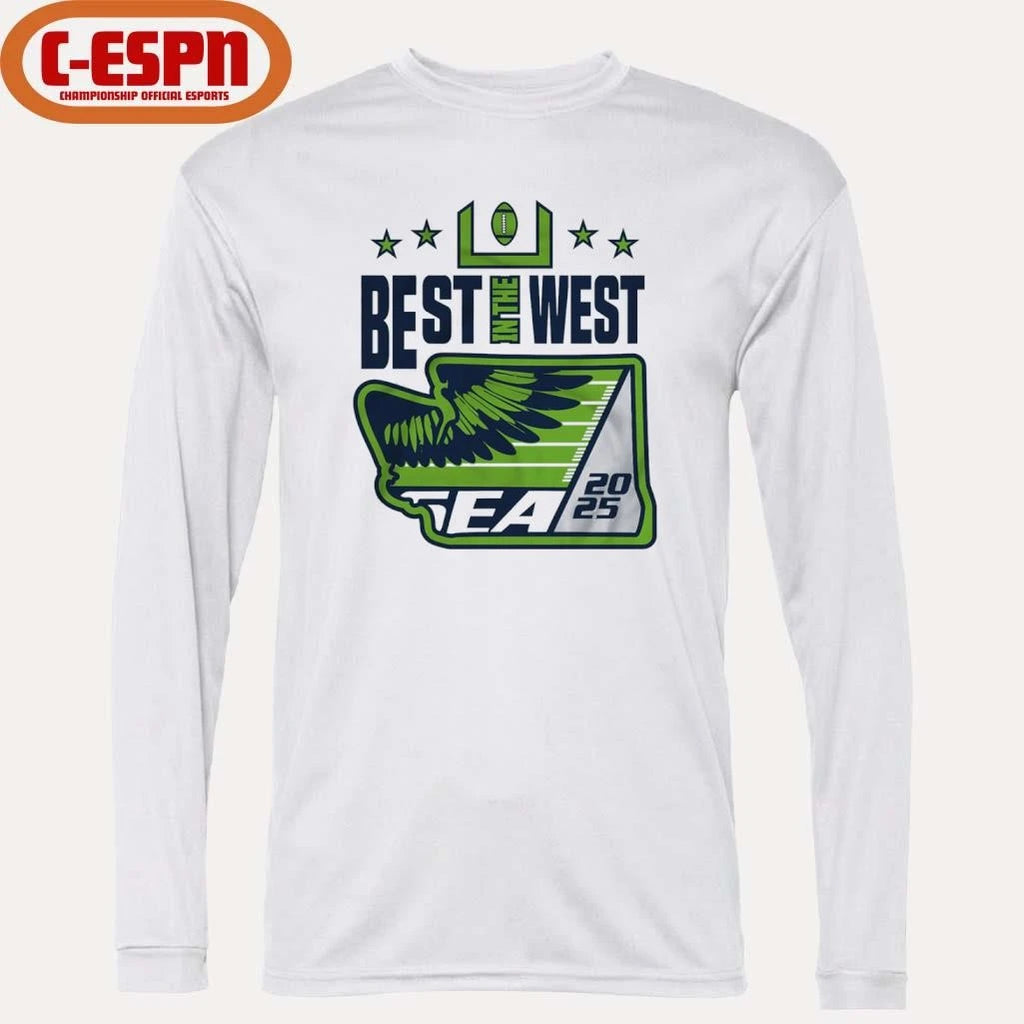 Official Best In the West 2025 Seattle Football T-Shirt