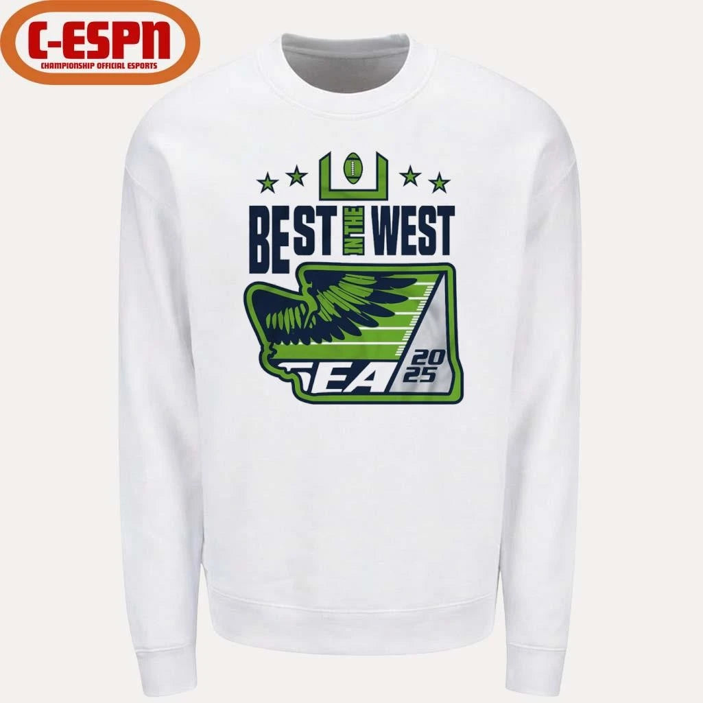 Official Best In the West 2025 Seattle Football T-Shirt