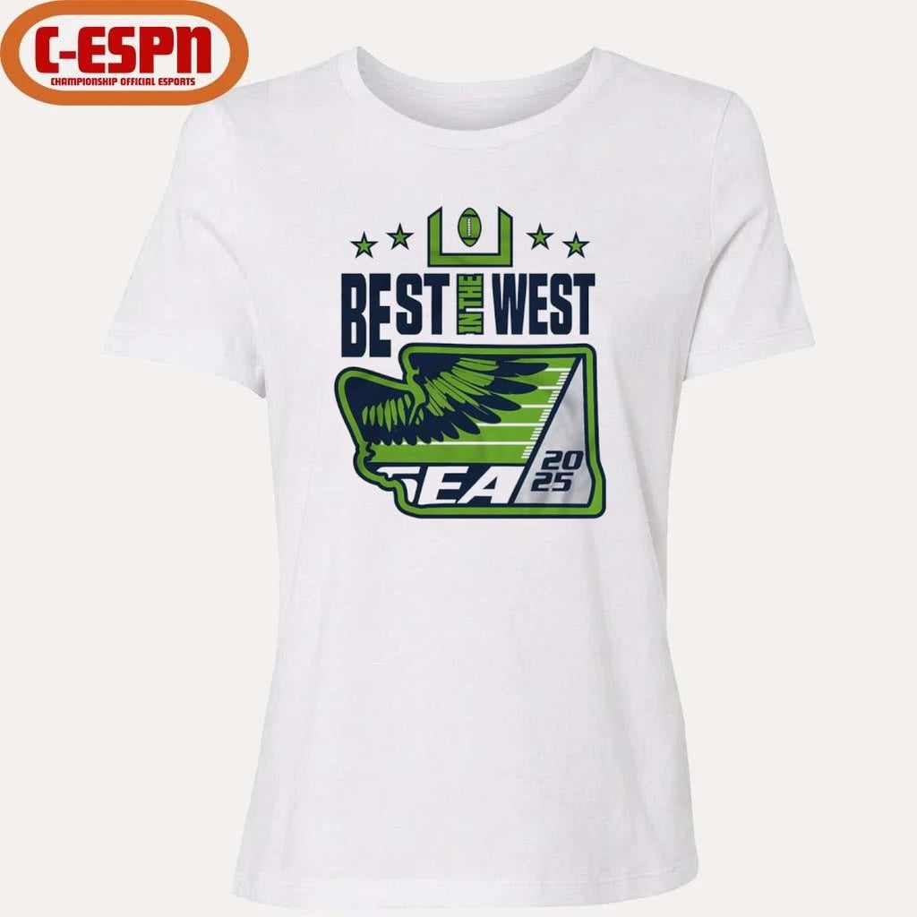 Official Best In the West 2025 Seattle Football T-Shirt
