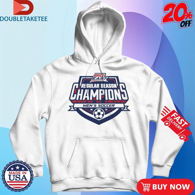 Official Big East 2025 Regular Season Champions Men’s Soccer Logo Shirts