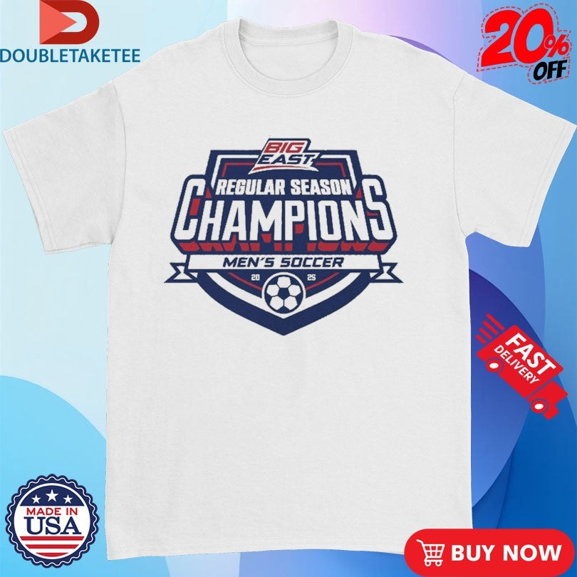 Official Big East 2025 Regular Season Champions Men’s Soccer Logo Shirts